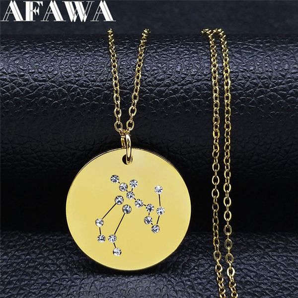 pendant necklaces 2021 sagittarius astrology stainless steel for women round crystal jewelry collares mujer nxs02, Silver
pendant necklaces 2021 sagittarius astrology stainless steel for women round crystal jewelry collares mujer nxs02, Silver