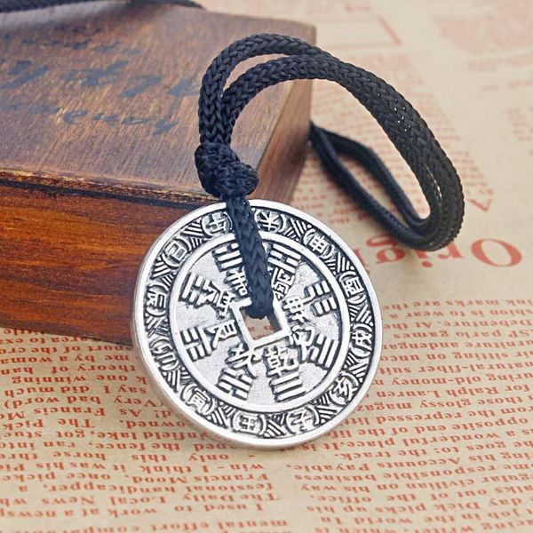 pendant necklaces t414 cross-border exclusive retro european and american foreign trade explosion round coin necklace men, Silver
pendant necklaces t414 cross-border exclusive retro european and american foreign trade explosion round coin necklace men, Silver