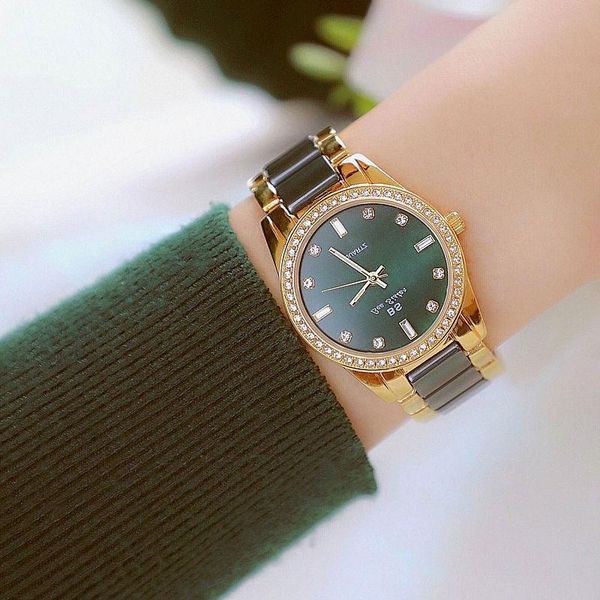 wristwatches korean exquisite women's watch retro peacock green ceramic band quartz wristwatch waterproof women watches rhinestones rel, Slivery;brown
wristwatches korean exquisite women's watch retro peacock green ceramic band quartz wristwatch waterproof women watches rhinestones rel, Slivery;brown