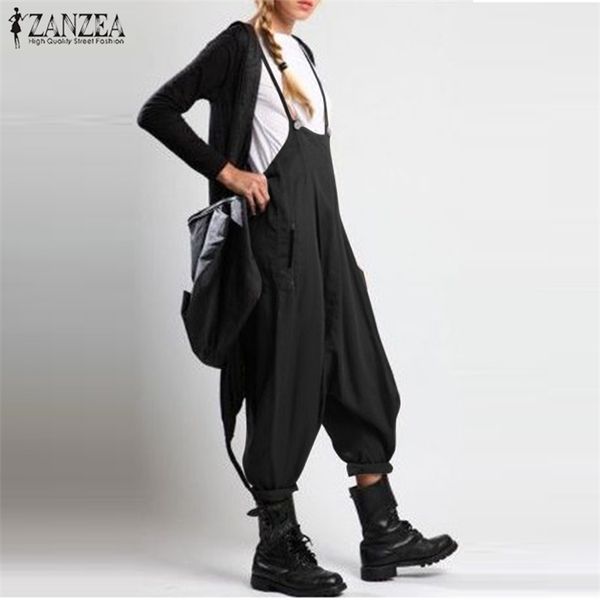 fashion zanzea women summer strappy solid drop crotch jumpsuits casual loose playsuits rompers ladies party suspenders overalls, Black;white
fashion zanzea women summer strappy solid drop crotch jumpsuits casual loose playsuits rompers ladies party suspenders overalls, Black;white