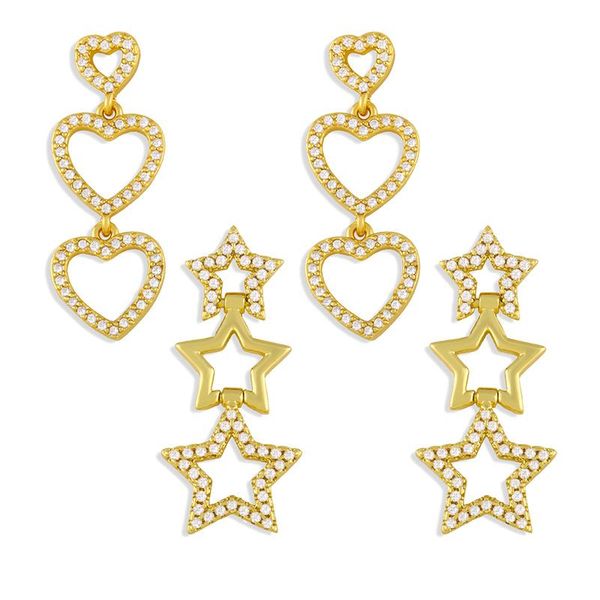 dangle & chandelier flola white stone heart earrings for women gold plated star drop hanging cubic zirconia wholesale jewelry gift ersw69, Silver
dangle & chandelier flola white stone heart earrings for women gold plated star drop hanging cubic zirconia wholesale jewelry gift ersw69, Silver