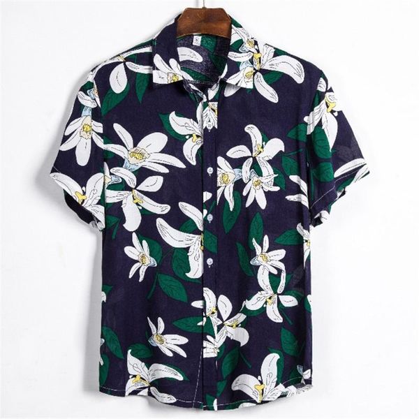 summer casual men hawaiian shirts short sleeve lapel leaf flower print single-breasted beach men's clothing 2021, White;black
summer casual men hawaiian shirts short sleeve lapel leaf flower print single-breasted beach men's clothing 2021, White;black