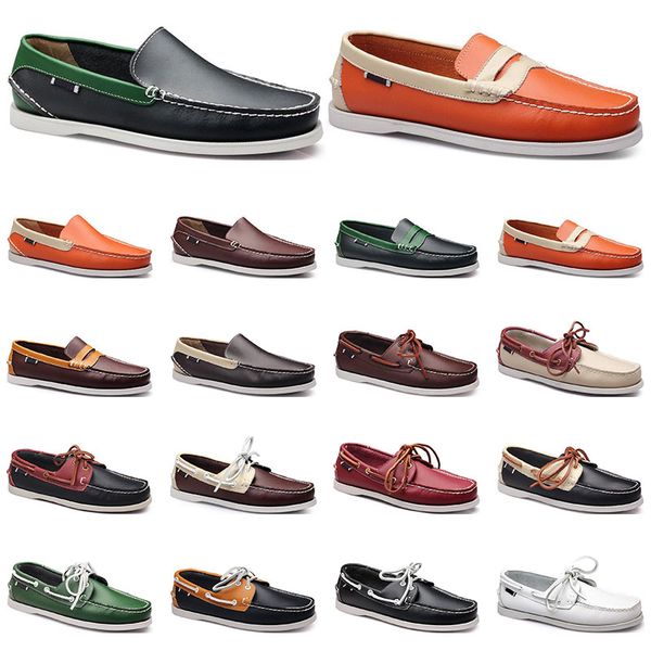 105 womens sneakers sailing shoe mens casual leather shoes black white red green orange brown outdoor trainers size 38-45
105 womens sneakers sailing shoe mens casual leather shoes black white red green orange brown outdoor trainers size 38-45