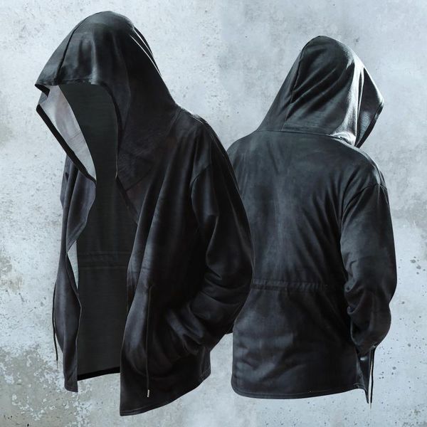 men's jackets mens autumn black hoodies casual fashion wizard cape cardigan jacket male long sleeve thin oversized sweatshirt outwear c, Black;brown
men's jackets mens autumn black hoodies casual fashion wizard cape cardigan jacket male long sleeve thin oversized sweatshirt outwear c, Black;brown