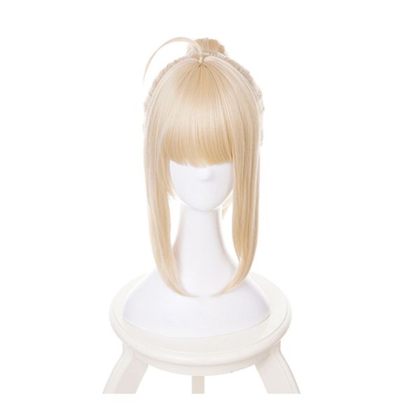 anime fate stay night saber lily blonde cosplay wig halloween costume fate grand order synthetic hair wigs with ponytail, Black
anime fate stay night saber lily blonde cosplay wig halloween costume fate grand order synthetic hair wigs with ponytail, Black