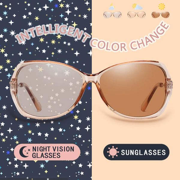 sunglasses 2021 luxury lady pochromic day night vision polarized women glasses female shades original oculos with box, White;black
sunglasses 2021 luxury lady pochromic day night vision polarized women glasses female shades original oculos with box, White;black