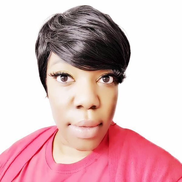 brazilian short afro pixie human hair wig no lace front machine made wigs for black women, Black;brown
brazilian short afro pixie human hair wig no lace front machine made wigs for black women, Black;brown