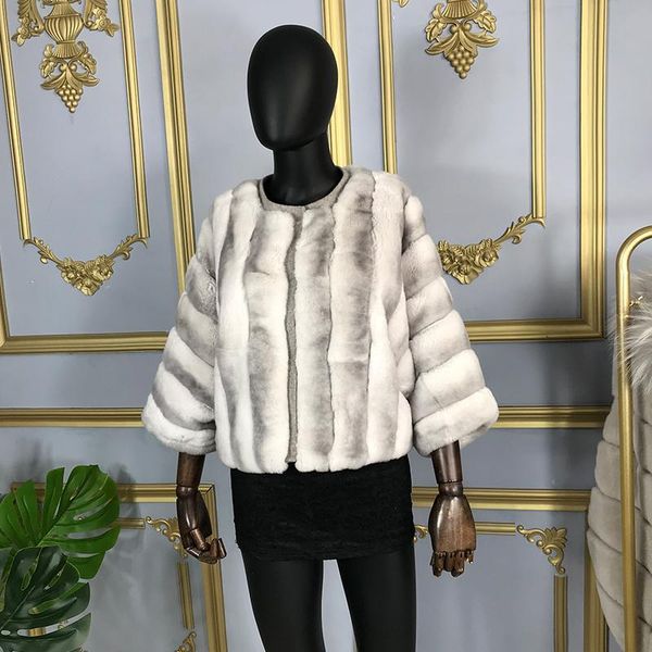 women's fur & faux cropped coat female autumn winter fashion warm jacket round collar elegant customizable, Black
women's fur & faux cropped coat female autumn winter fashion warm jacket round collar elegant customizable, Black