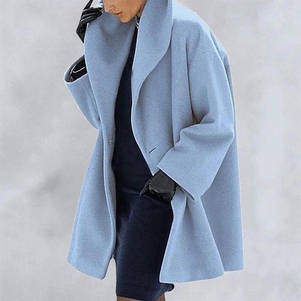 women's jackets 2021 women shawl collar fleece coat elegant blend coats long sleeves outerwear solid color streetwear drop, Black;brown
women's jackets 2021 women shawl collar fleece coat elegant blend coats long sleeves outerwear solid color streetwear drop, Black;brown