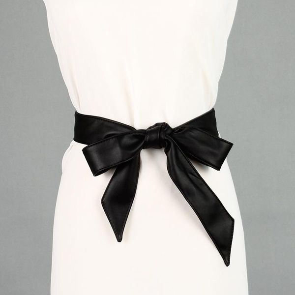 belts bowknot pu leather waistband tie wrap around waist belt women super long soft cummerbund lace-up slimming girdle, Black;brown
belts bowknot pu leather waistband tie wrap around waist belt women super long soft cummerbund lace-up slimming girdle, Black;brown
