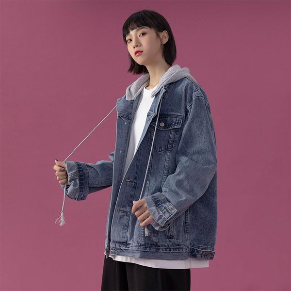 women's jackets 2021 denim jacket women spring and autumn all-match korean loose bf wind casual hooded trend, Black;brown
women's jackets 2021 denim jacket women spring and autumn all-match korean loose bf wind casual hooded trend, Black;brown