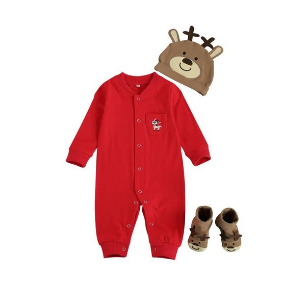 jumpsuits 2021 0-18m xmas infant baby girl boy clothes cartoon deer embroidery long sleeve romper+3d ears hat+shoes socks cute 3pcs set, Blue
jumpsuits 2021 0-18m xmas infant baby girl boy clothes cartoon deer embroidery long sleeve romper+3d ears hat+shoes socks cute 3pcs set, Blue