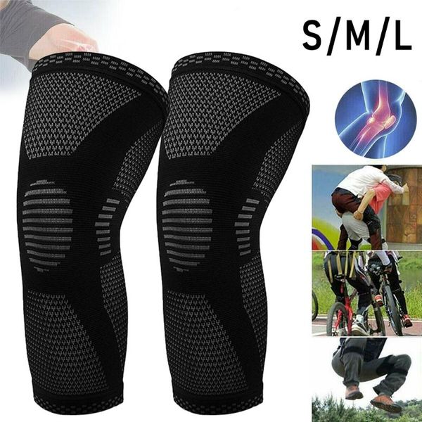 pair fitness running cycling knee support braces elastic nylon sports leg brace safety pad patella guard elbow & pads, Black;gray
pair fitness running cycling knee support braces elastic nylon sports leg brace safety pad patella guard elbow & pads, Black;gray