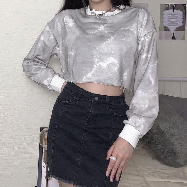 women's t-shirt o neck long sleeve slim women t-shirts spring 2021 street style casual crop tees grey printed tie dye fashion, White
women's t-shirt o neck long sleeve slim women t-shirts spring 2021 street style casual crop tees grey printed tie dye fashion, White