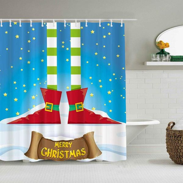 shower curtain winter festival cartoon elfs legs on snowy north pole with christmas stars waterproof bath curtains hooks
shower curtain winter festival cartoon elfs legs on snowy north pole with christmas stars waterproof bath curtains hooks