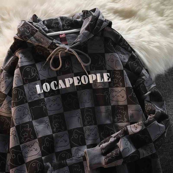 hip hop hiphop sweater spring and autumn high street ins tide card klein blue hooded checkerboard female, Black
hip hop hiphop sweater spring and autumn high street ins tide card klein blue hooded checkerboard female, Black