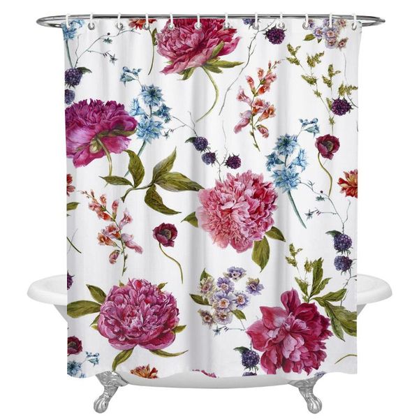 shower curtains peony blackberry waterproof fabric curtain polyester bathroom decoration accessories cortinas 
shower curtains peony blackberry waterproof fabric curtain polyester bathroom decoration accessories cortinas