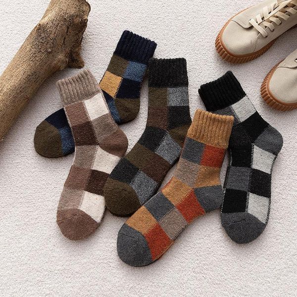 men's socks 1 pair cotton wool tube autumn and winter thickening warmth deodorant stockings, Black
men's socks 1 pair cotton wool tube autumn and winter thickening warmth deodorant stockings, Black