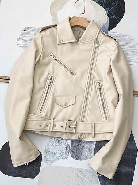 spring autumn black pu faux leather jacket spanish style women windproof street wear basic slim fit coat with belt 210513
spring autumn black pu faux leather jacket spanish style women windproof street wear basic slim fit coat with belt 210513