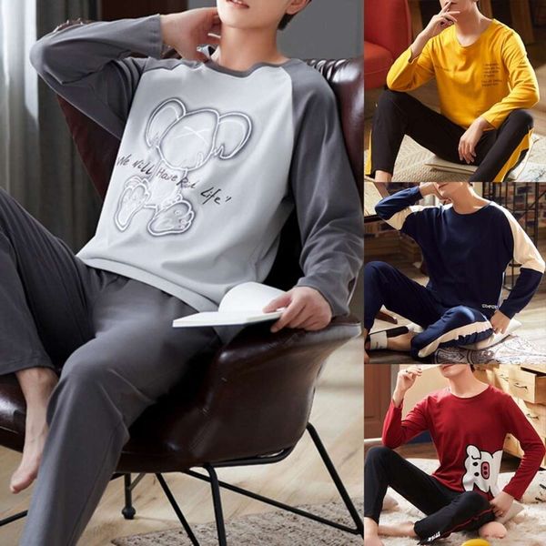 men 2021 spring herf cats pajamas long mouw men's set broek for men new nightwear pack homewear 3xl, Black;brown
men 2021 spring herf cats pajamas long mouw men's set broek for men new nightwear pack homewear 3xl, Black;brown