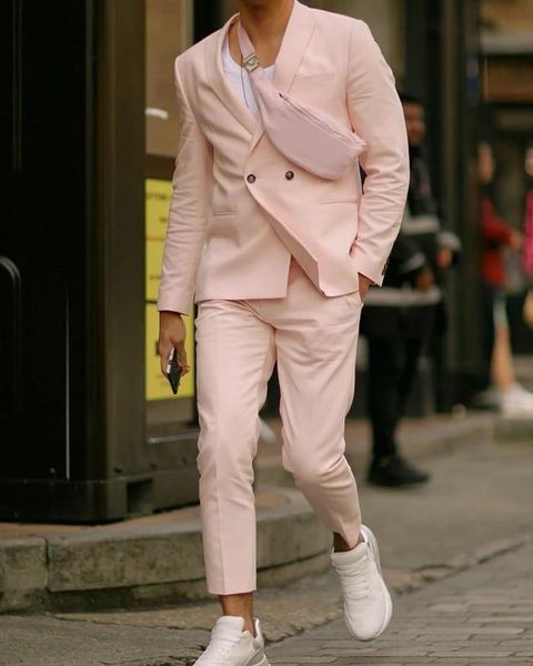 men's suits & blazers summer pink two buttons costume homme men prom slim fit tuxedo wedding groom terno masculino blazer 2 pcs jacket+, White;black
men's suits & blazers summer pink two buttons costume homme men prom slim fit tuxedo wedding groom terno masculino blazer 2 pcs jacket+, White;black