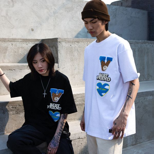 vamtac 2021 spring and summer new style letter illustration cartoon printing towel embroidery lovers leisure short sleeve t, White;black
vamtac 2021 spring and summer new style letter illustration cartoon printing towel embroidery lovers leisure short sleeve t, White;black