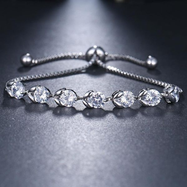link, chain ekopdee shiny round shape zircon bracelet for women adjustable cubic zirconia bracelets female dinner party jewelry 2021, Black
link, chain ekopdee shiny round shape zircon bracelet for women adjustable cubic zirconia bracelets female dinner party jewelry 2021, Black