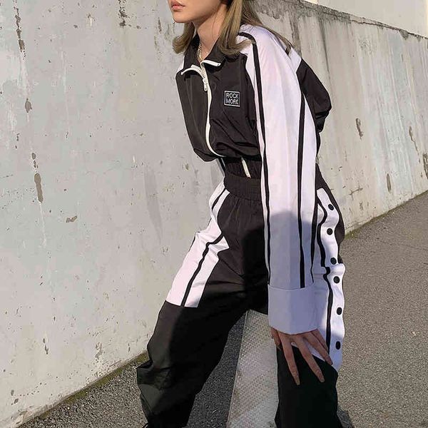 black white patchwork letter embroidery coat bomber female woman jacket autumn turtleneck long sleeve zip up cropped 210415, Black;brown
black white patchwork letter embroidery coat bomber female woman jacket autumn turtleneck long sleeve zip up cropped 210415, Black;brown