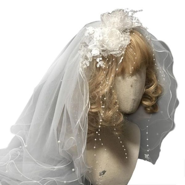 bridal veils multi layers bride wedding veil vintage fairy artificial flower imitation pearl beading jewelry women elegant tulle hair w0ya, Black
bridal veils multi layers bride wedding veil vintage fairy artificial flower imitation pearl beading jewelry women elegant tulle hair w0ya, Black