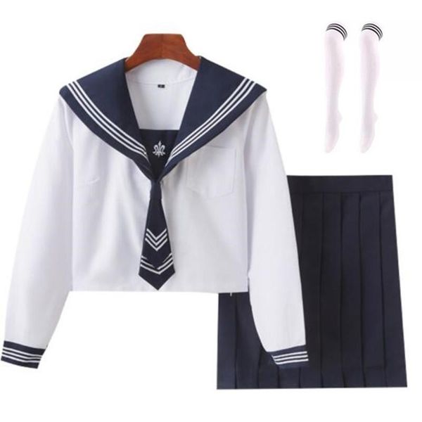 clothing sets school girl uniform pleated skirts high waist a-line plaid skirt jk uniforms for woman sailor suit full set, White
clothing sets school girl uniform pleated skirts high waist a-line plaid skirt jk uniforms for woman sailor suit full set, White