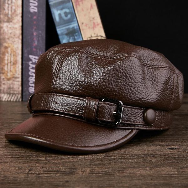 visors cowhide leather hat korean middle-aged old men autumn winter visor cap students young flat fashion casual navy caps h7015, Blue;gray
visors cowhide leather hat korean middle-aged old men autumn winter visor cap students young flat fashion casual navy caps h7015, Blue;gray
