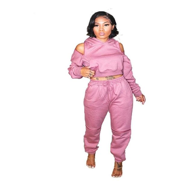 two piece dress casual women set hollow out full sleeve crop and long pants 2 solid color sports outfit, White
two piece dress casual women set hollow out full sleeve crop and long pants 2 solid color sports outfit, White