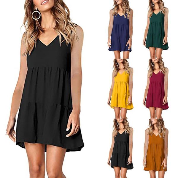 men's pants 2021 summer wish independent station amazon sleeveless v-neck women's dress cross border supply, Black
men's pants 2021 summer wish independent station amazon sleeveless v-neck women's dress cross border supply, Black