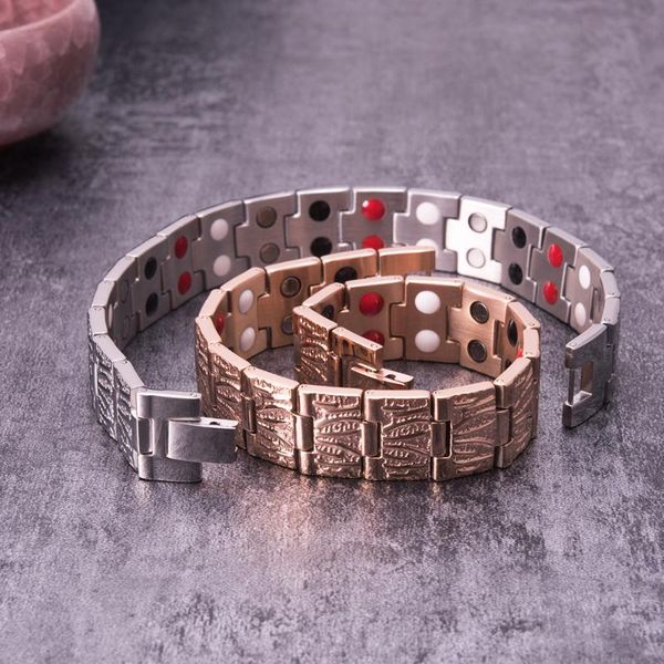link, chain steel magnetic bracelet benefits link magnet health men stainless wrist band therapy arthritis, Black
link, chain steel magnetic bracelet benefits link magnet health men stainless wrist band therapy arthritis, Black
