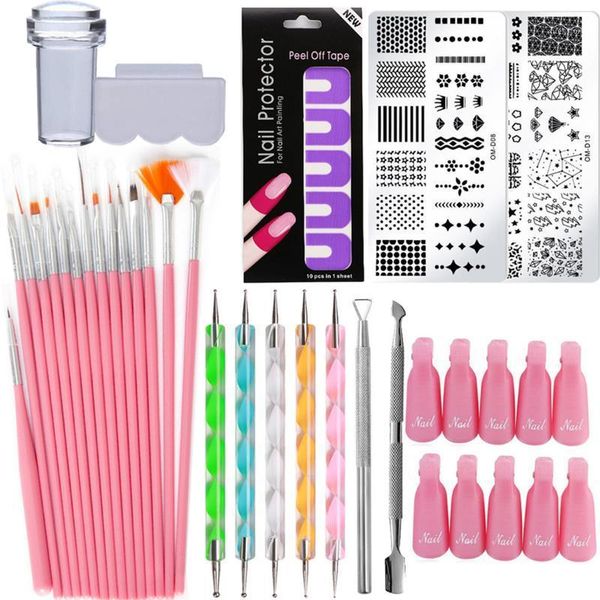 nail art polish kit uv gel builder painting brushes set stamping plate stamper dotting pen file manicure cuticle remover1
nail art polish kit uv gel builder painting brushes set stamping plate stamper dotting pen file manicure cuticle remover1