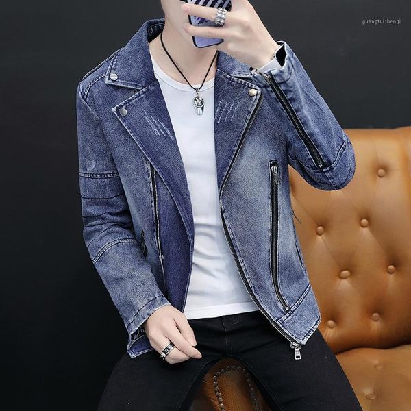 men's jackets 2021 clothing, , oblique zipper slim-fit lapel denim jacket, youth casual epaulet multi-zip jacket, Black;brown
men's jackets 2021 clothing, , oblique zipper slim-fit lapel denim jacket, youth casual epaulet multi-zip jacket, Black;brown
