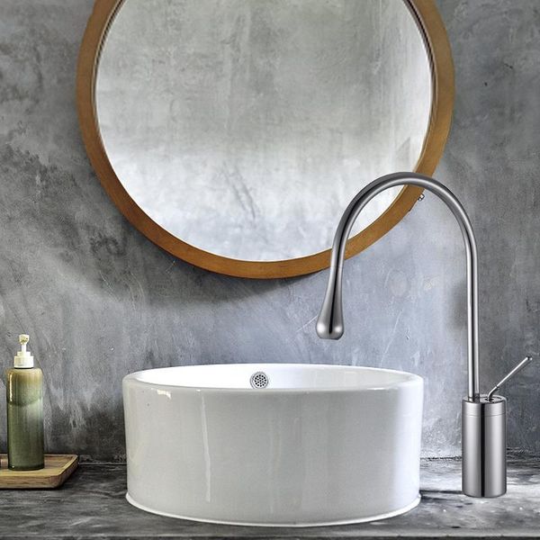 fashion water drop shape brass bathroom sink faucet copper cold basin mixer high bath tap faucets
fashion water drop shape brass bathroom sink faucet copper cold basin mixer high bath tap faucets