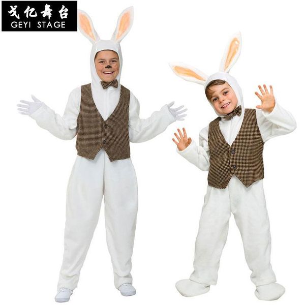 family matching outfits cosplay easter costume gentleman little white performance children's day cute, Blue
family matching outfits cosplay easter costume gentleman little white performance children's day cute, Blue