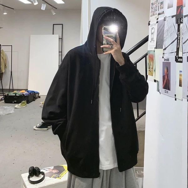 men's hoodies & sweatshirts men comfy pure zip up 2021 autumn fleece hooded sweatshirt hip hop hoodie for classic hoody pullover black
men's hoodies & sweatshirts men comfy pure zip up 2021 autumn fleece hooded sweatshirt hip hop hoodie for classic hoody pullover black