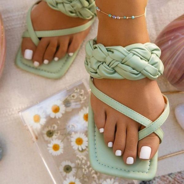 slippers crrcrrcrr braided summer women open toe flip-flops non-slip street style women's flat shoes slip-on female sandals, Black
slippers crrcrrcrr braided summer women open toe flip-flops non-slip street style women's flat shoes slip-on female sandals, Black