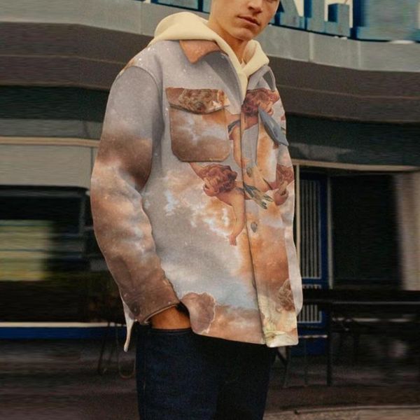 men's jackets men 2021 autumn loose printed casual single-breasted lapel jacket fashion outerwear coats long sleeve cardigan, Black;brown
men's jackets men 2021 autumn loose printed casual single-breasted lapel jacket fashion outerwear coats long sleeve cardigan, Black;brown