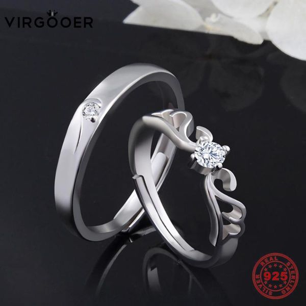 wedding rings virgooer 100% natural silver for men and women real 925 sterling jewelry unique hollow crystal couple finger, Slivery;golden
wedding rings virgooer 100% natural silver for men and women real 925 sterling jewelry unique hollow crystal couple finger, Slivery;golden