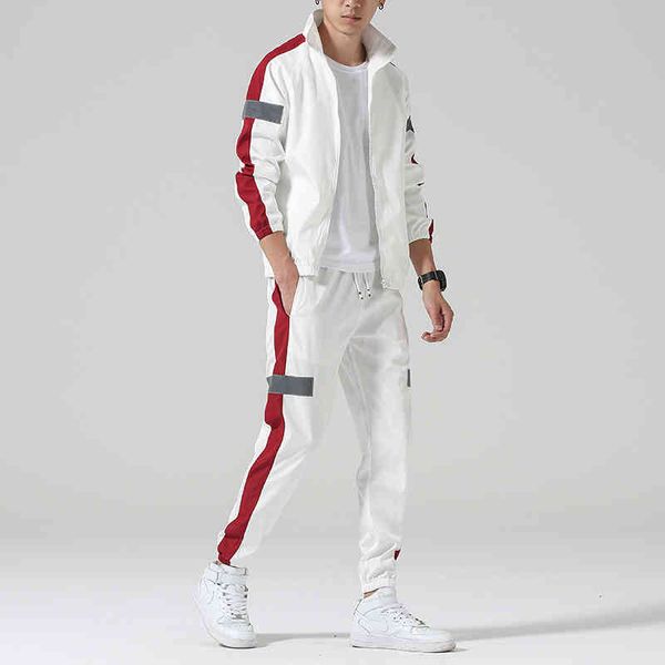 women's tracksuits men's casual suit hip-hop patchwork loose jacket + elastic waist white trousers autumn jogging sportswear new 2, Gray
women's tracksuits men's casual suit hip-hop patchwork loose jacket + elastic waist white trousers autumn jogging sportswear new 2, Gray