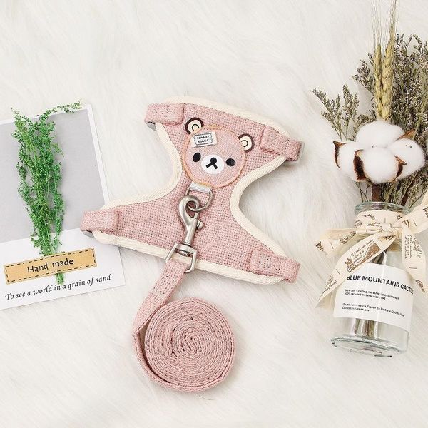dog collars & leashes cute cartoon bear pet vest traction rope chest strap chain walking lead for small medium dogs cat supplies
dog collars & leashes cute cartoon bear pet vest traction rope chest strap chain walking lead for small medium dogs cat supplies