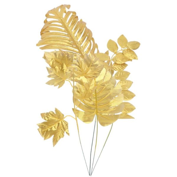4pcs artificial leaves decor plants indoor wedding ornaments golden decorative flowers & wreaths
4pcs artificial leaves decor plants indoor wedding ornaments golden decorative flowers & wreaths