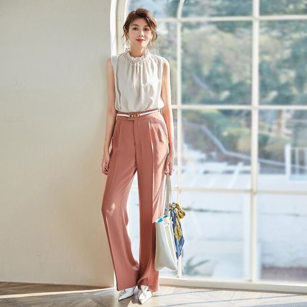 bean paste long trousers women spring blue straight pants black basic office ladies casual high waist 2021 fashion ins, Black;white
bean paste long trousers women spring blue straight pants black basic office ladies casual high waist 2021 fashion ins, Black;white