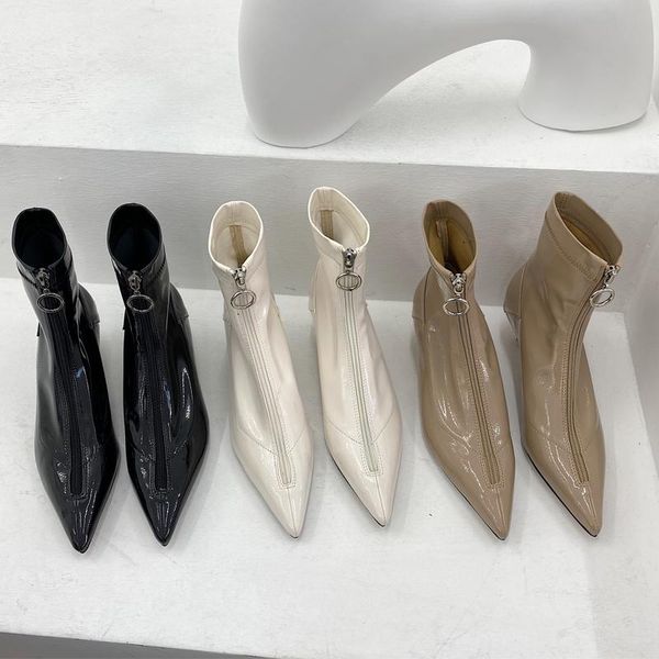 boots women ankle autumn pointed toe temperament high heel ladies short booties fashion dress female thin woman shoes, Black
boots women ankle autumn pointed toe temperament high heel ladies short booties fashion dress female thin woman shoes, Black