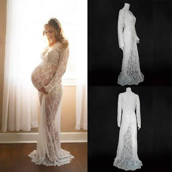 maternity pography props maxi gown v-neck lace dresses pregnancy dress fancy shooting po pregnant clothes, White
maternity pography props maxi gown v-neck lace dresses pregnancy dress fancy shooting po pregnant clothes, White