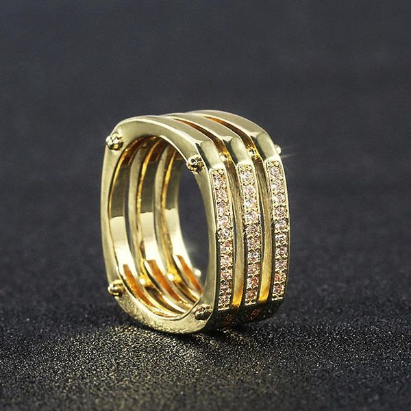 cluster rings multilayer men ring jewelry crystal cz stone gold color engagement wedding for women bijoux o4m368, Golden;silver
cluster rings multilayer men ring jewelry crystal cz stone gold color engagement wedding for women bijoux o4m368, Golden;silver