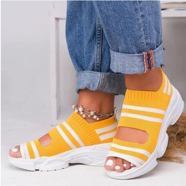 summer platform sandals women shoes peep toe striped mesh thick flat woman casual and comfortable women's sandalies, Black
summer platform sandals women shoes peep toe striped mesh thick flat woman casual and comfortable women's sandalies, Black
